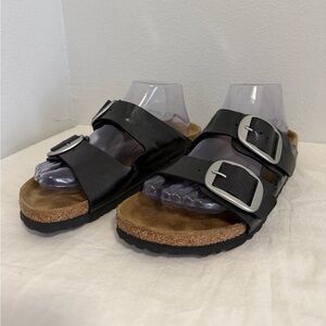 Birkenstock Big Buckle Birko-Flor black size 39